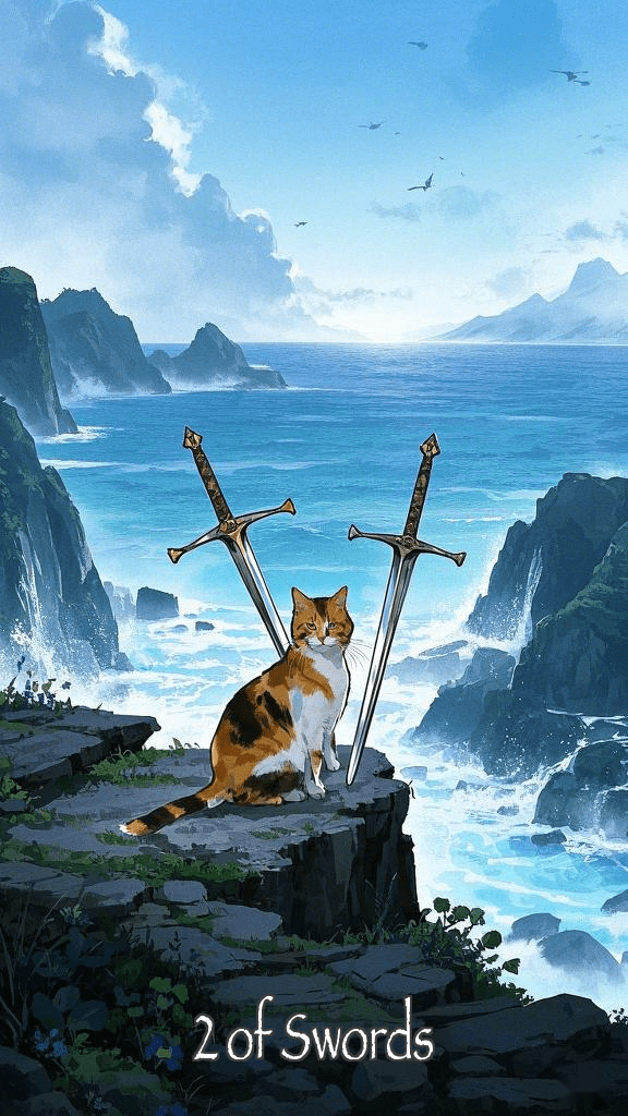 2 of Swords tarot card