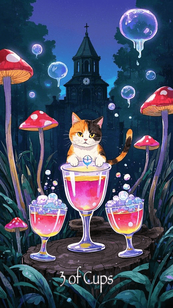 3 of Cups tarot card