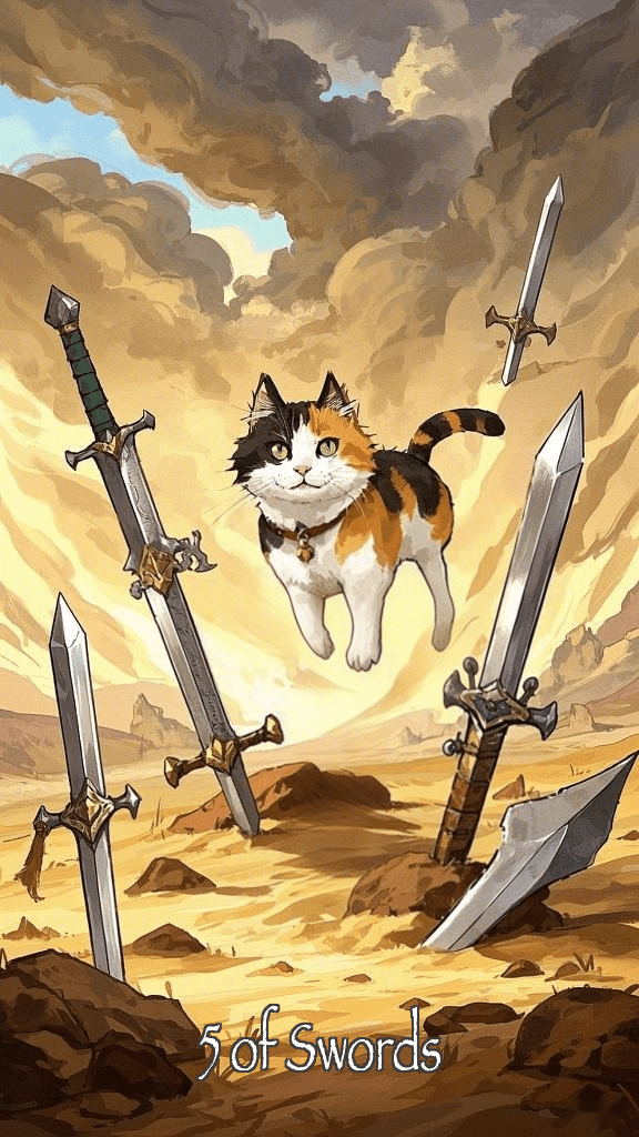 5 of Swords tarot card