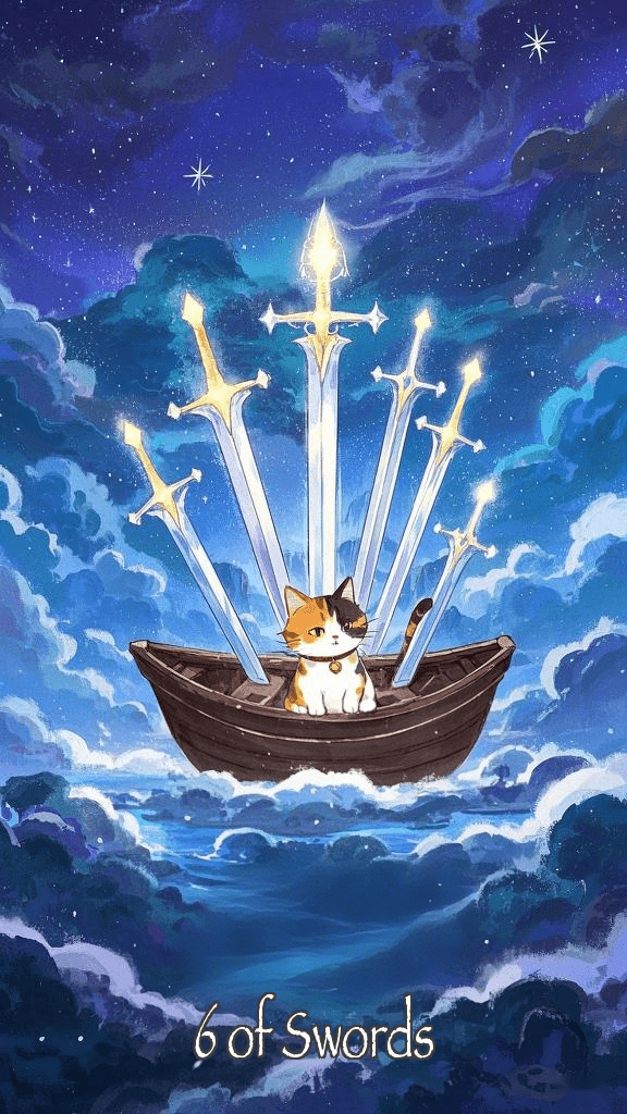 6 of Swords tarot card