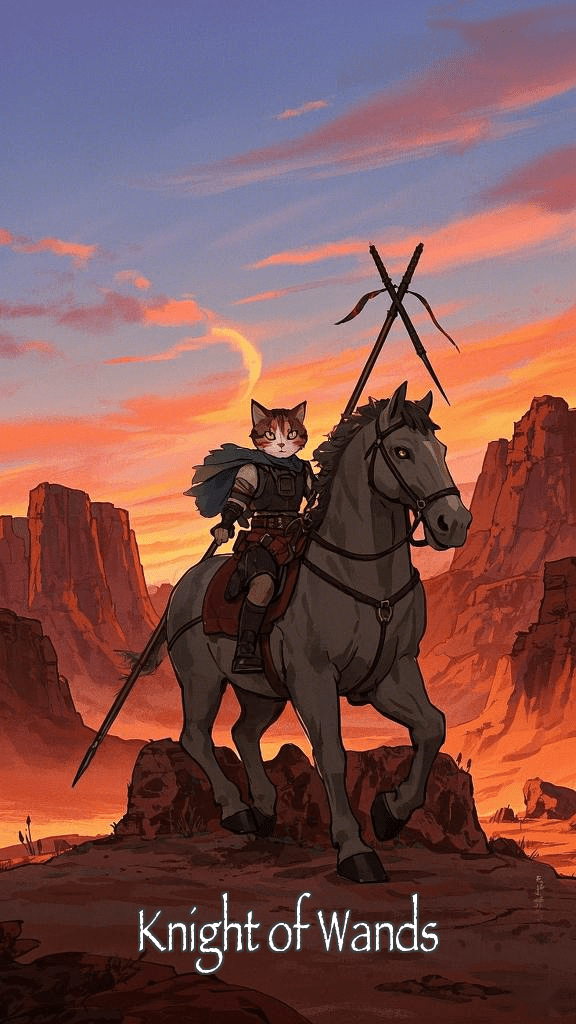 Knight of Wands tarot card
