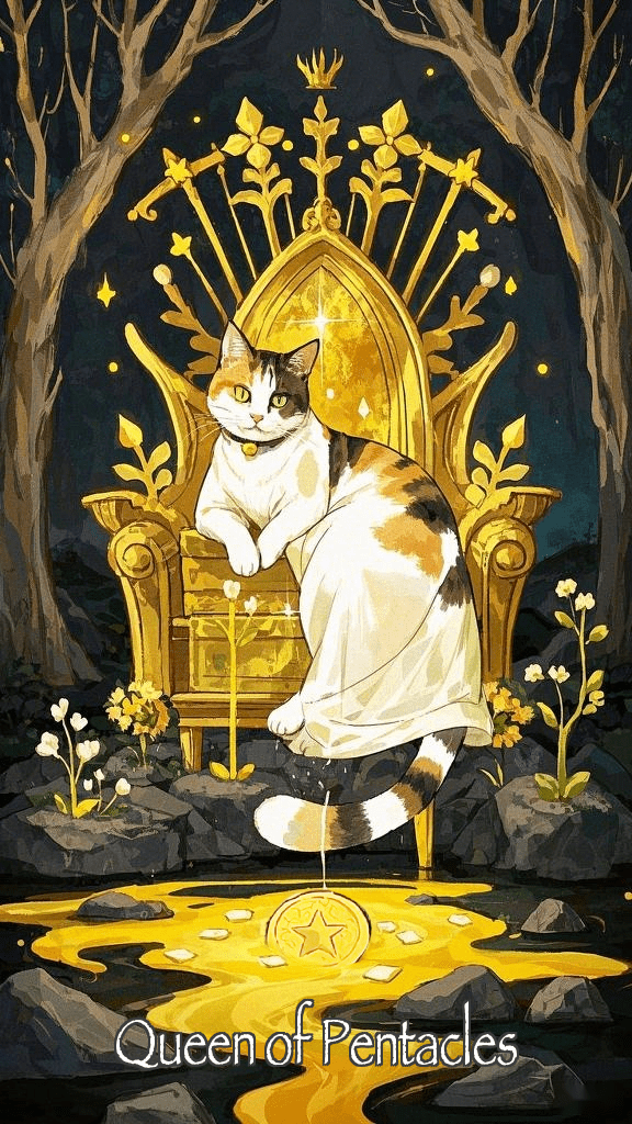 Queen of Pentacles tarot card