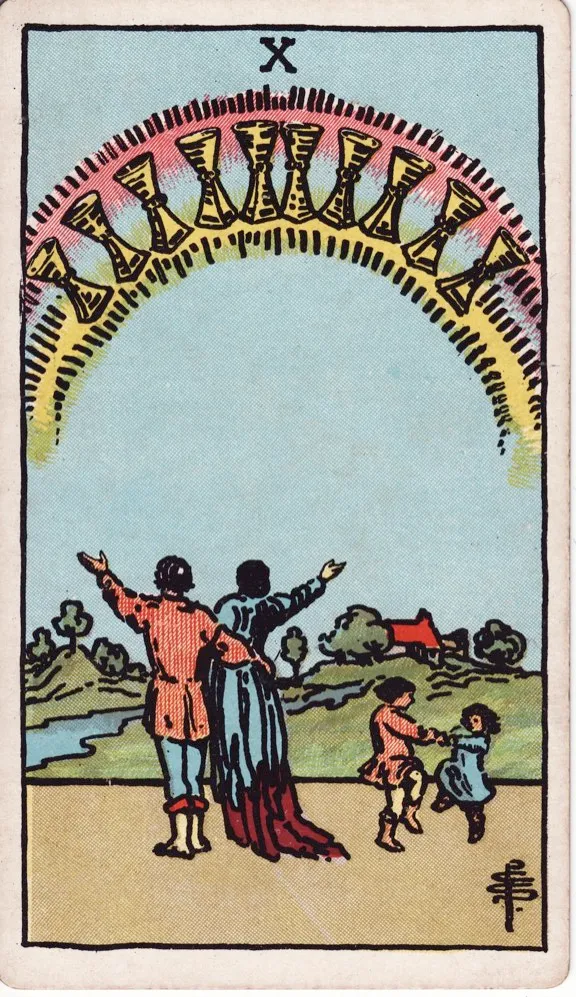 10 of Cups tarot card