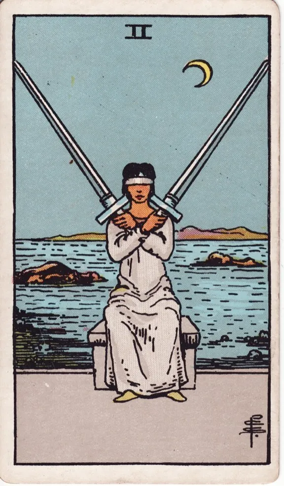 2 of Swords tarot card