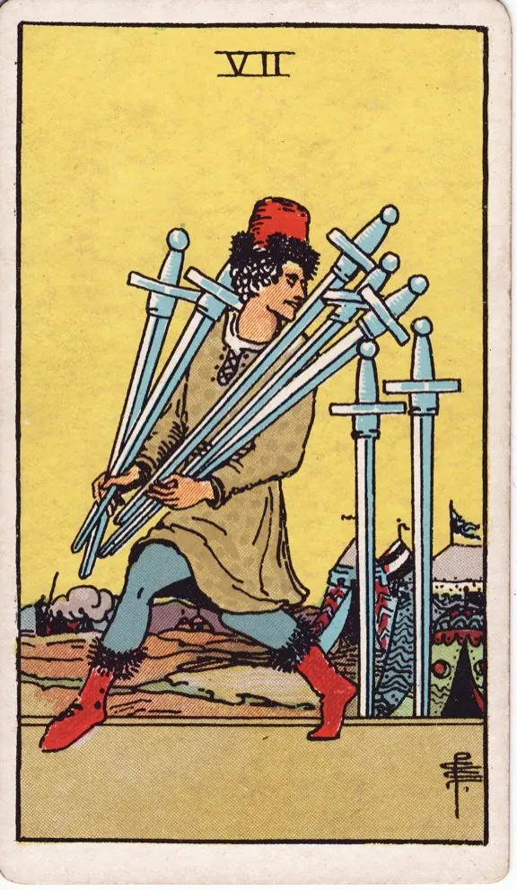 7 of Swords tarot card
