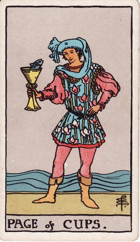 Page of Cups tarot card