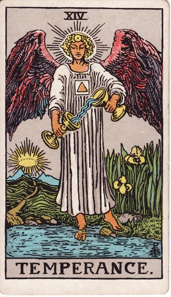 Temperance tarot card
