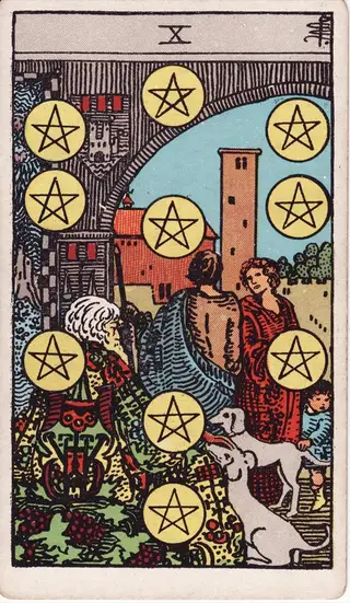 10 of Pentacles tarot card