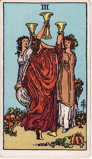 3 of Cups tarot card