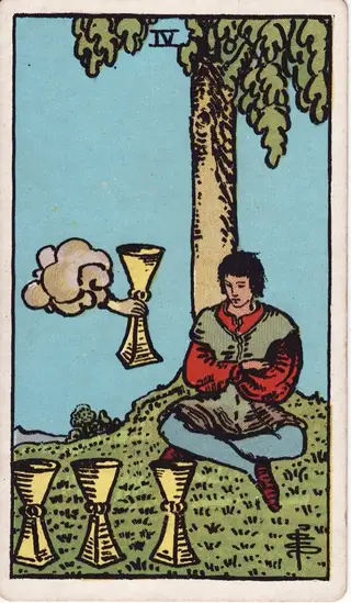4 of Cups tarot card