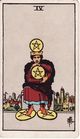 4 of Pentacles tarot card