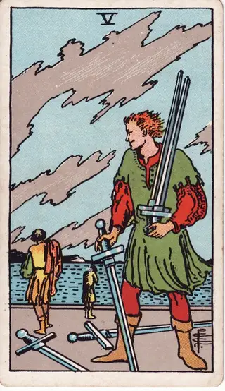 5 of Swords tarot card