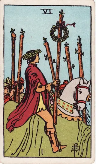 6 of Wands tarot card