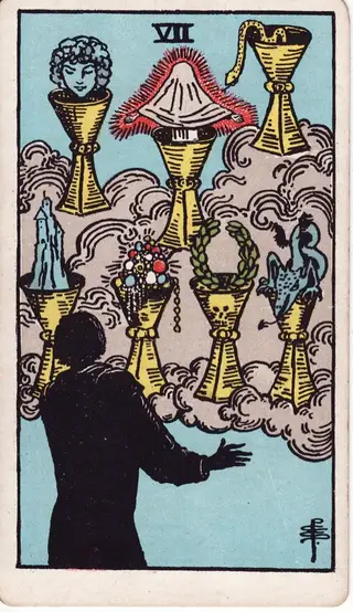 7 of Cups tarot card