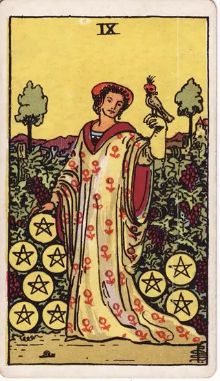9 of Pentacles tarot card