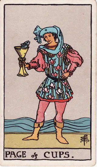 Page of Cups tarot card