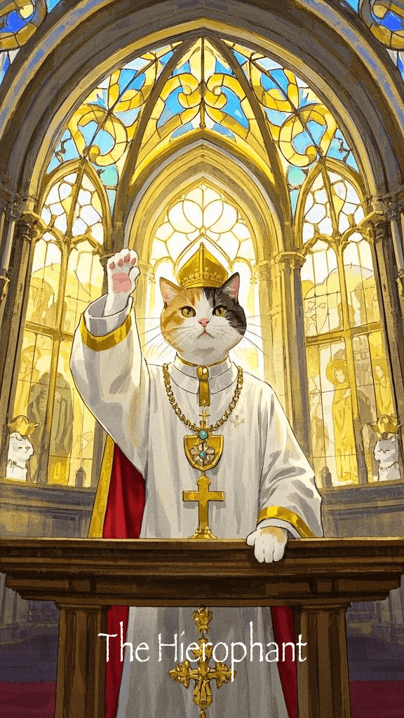 The Hierophant tarot card