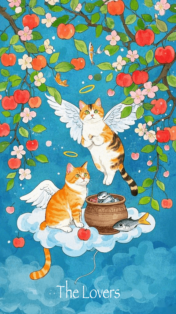 The Lovers tarot card