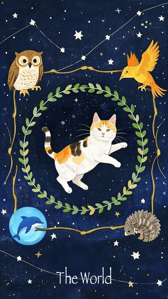 The World tarot card